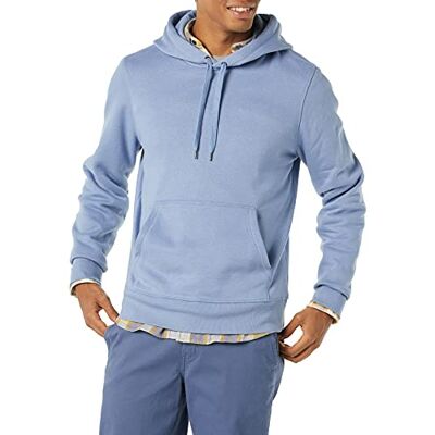 Amazon Essentials Men's Fleecetröja med huva (finns i Big & Tall), Isblå, S Amazon Essentials Men's Fleecetröja med huva (finns i Big & Tall), Isblå, S