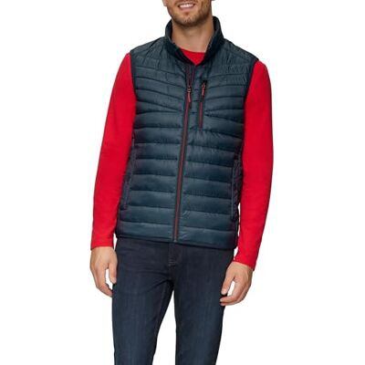 s.Oliver lätt vadderad quiltad väst av återvunnen polyester, 5785 blå, XL s.Oliver lätt vadderad quiltad väst av återvunnen polyester, 5785 blå, XL