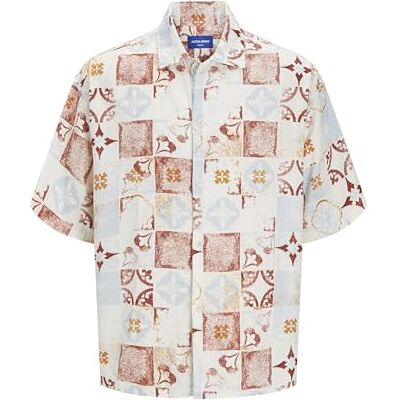 JACK & JONES Jorhydra AOP skjorta Ss, Molndansare, XL JACK & JONES Jorhydra AOP skjorta Ss, Molndansare, XL