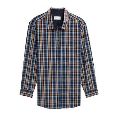 TOM TAILOR Plussize herrskjorta, 38477 – Navy Blue Shades Check, 3XL plus size TOM TAILOR Plussize herrskjorta, 38477 – Navy Blue Shades Check, 3XL plus size