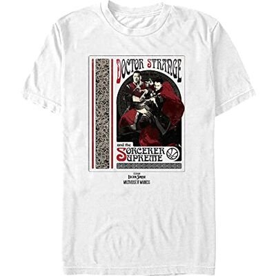 Marvel Unisex Doctor String in The Multiverse of Madness sorcerer Supreme ekologisk kortärmad t-shirt, vit, L, Vit, L Marvel Unisex Doctor String in The Multiverse of Madness sorcerer Supreme ekologisk kortärmad t-shirt, vit, L, Vit, L