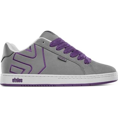 Etnies Fader – klassisk skate Heritage stil med trendig, voluminös look, förstärkt kupsula, vadderad passform, vardagsneaker, Grå lila, 36 EU Etnies Fader – klassisk skate Heritage stil med trendig, voluminös look, förstärkt kupsula, vadderad passform, vardagsneaker, Grå lila, 36 EU