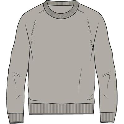FALKE Sweatshirt-60219 Sweatshirt Light Grey Mel M FALKE Sweatshirt-60219 Sweatshirt Light Grey Mel M