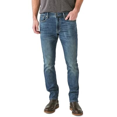 Lucky Brand Herr 410 Athletic Straight Coolmax Stretch Jeans, Mcarthur, 32W / 32L Lucky Brand Herr 410 Athletic Straight Coolmax Stretch Jeans, Mcarthur, 32W / 32L