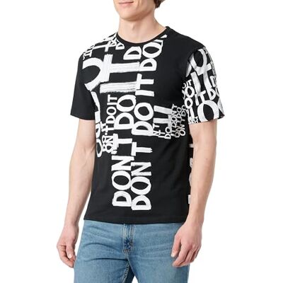 Desigual TS_Man Milan, 2000 Svart, S, svart, S Desigual TS_Man Milan, 2000 Svart, S, svart, S