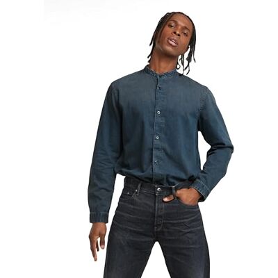 G-STAR RAW Correct Shirt långärmad, Blå (Worn in Dusky Clouds D25157-d252-g798), S G-STAR RAW Correct Shirt långärmad, Blå (Worn in Dusky Clouds D25157-d252-g798), S