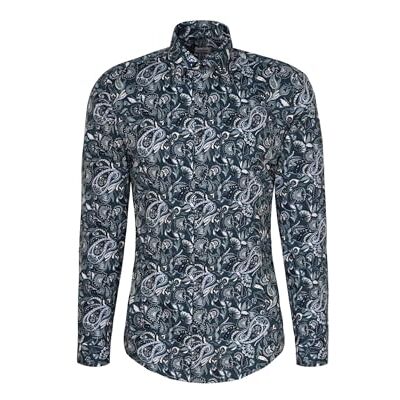 Seidensticker Silkesdekal herr business skjorta – slim fit – lätt att stryka – Kent krage – långärmad – 100% bomull, Turkos, 41 Seidensticker Silkesdekal herr business skjorta – slim fit – lätt att stryka – Kent krage – långärmad – 100% bomull, Turkos, 41