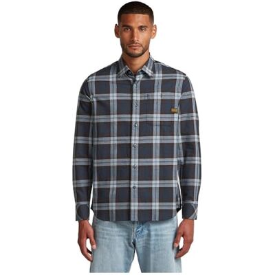G-STAR Bristum 2.0 Slim Shirt, Flerfärgad (Ash Blue Toby Check D23553-d748-h522), XXL G-STAR Bristum 2.0 Slim Shirt, Flerfärgad (Ash Blue Toby Check D23553-d748-h522), XXL