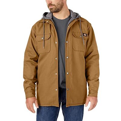 Dickies Fleecejacka med huva för män med hydroshield, Brun anka, L Dickies Fleecejacka med huva för män med hydroshield, Brun anka, L