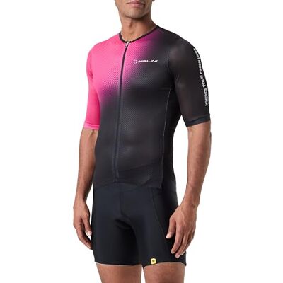 Nalini 03256601100C000.10 Mesh herr T-shirt svart/korall M, Svart/korall, M Nalini 03256601100C000.10 Mesh herr T-shirt svart/korall M, Svart/korall, M