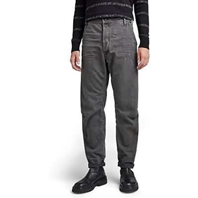 G-STAR RAW herr Jeans Grepp 3D avslappnade tapered jeans, Grå (bleknar svart bläck D182-d358), 27W / 30L G-STAR RAW herr Jeans Grepp 3D avslappnade tapered jeans, Grå (bleknar svart bläck D182-d358), 27W / 30L