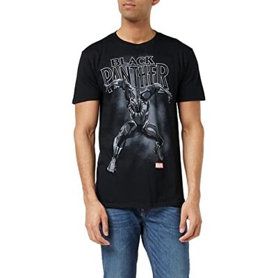 Black Panther Marvel Strike T-shirt för män, Svart, S Black Panther Marvel Strike T-shirt för män, Svart, S