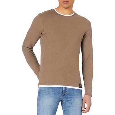 KEY LARGO Herr MSW Sarasota sweatshirt, Mocka brun (1606), XL KEY LARGO Herr MSW Sarasota sweatshirt, Mocka brun (1606), XL