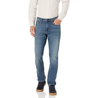 Amazon Essentials Men's Jeans atletisk passform, Mellanblå Vintage, 36W / 29L Amazon Essentials Men's Jeans atletisk passform, Mellanblå Vintage, 36W / 29L