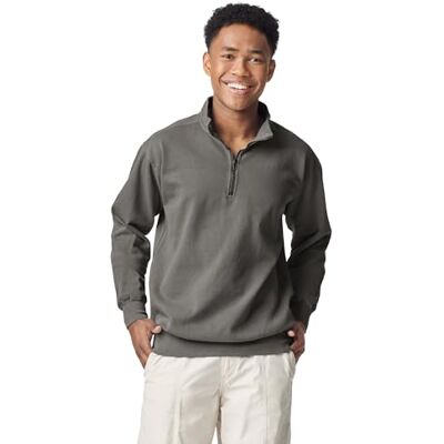 Comfort Colors Sweatshirt för män, GRÅ, S Comfort Colors Sweatshirt för män, GRÅ, S