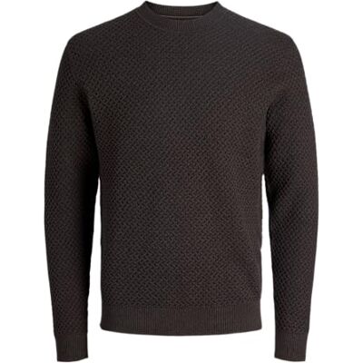 JACK & JONES Jprblubarkley stickad crew neck Ch, Chokladbrun, L JACK & JONES Jprblubarkley stickad crew neck Ch, Chokladbrun, L