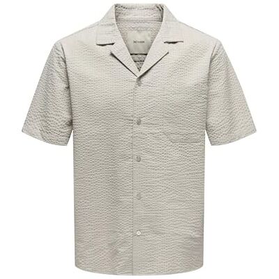 Only & Sons Onseye Resort Seers 009 Shirt Noos, Silverfoder, XS Only & Sons Onseye Resort Seers 009 Shirt Noos, Silverfoder, XS