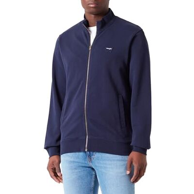 Wrangler ALL TERRAIN GEAR X funnel neck dragkedja, marinblå, S Wrangler ALL TERRAIN GEAR X funnel neck dragkedja, marinblå, S