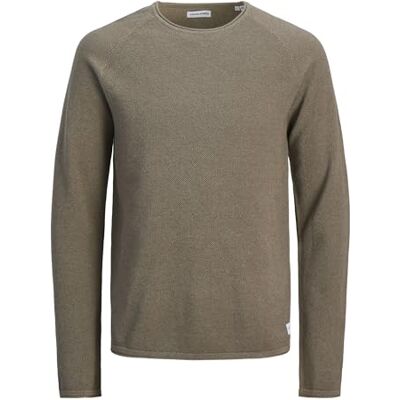 JACK & JONES Jjehill Knit Crew Neck Noos Pls – plus size, Vetiver, 6XL JACK & JONES Jjehill Knit Crew Neck Noos Pls – plus size, Vetiver, 6XL
