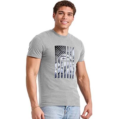 Hanes kortärmad grafisk t-shirt-kollektion för män., S Hanes kortärmad grafisk t-shirt-kollektion för män., S