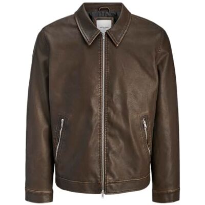 JACK & JONES Jjecasablanca PU-jacka Noos, Chokladbrun, XS JACK & JONES Jjecasablanca PU-jacka Noos, Chokladbrun, XS