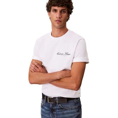 Calvin Herr 20S March Graphic Seasonal Fashi LV04RF822G grafiska t-shirts, vit, XXL Calvin Herr 20S March Graphic Seasonal Fashi LV04RF822G grafiska t-shirts, vit, XXL
