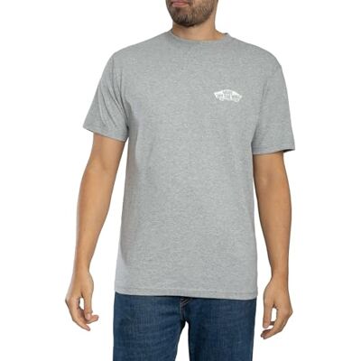 Vans Herr T-Shirt À Double Standard Avec Logo Au Dos, Athletic Heather, M Vans Herr T-Shirt À Double Standard Avec Logo Au Dos, Athletic Heather, M