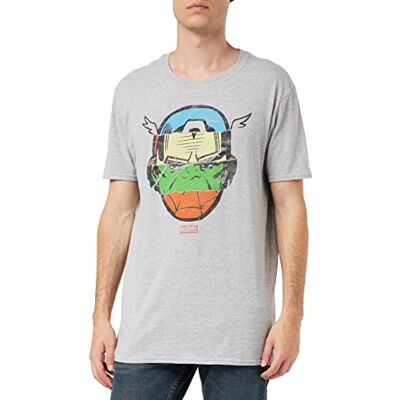 Marvel Mäns Avengers Faces-Mens Sml t-shirt, grå (Grey Heather Hgy), (tillverkarens storlek: Liten) Marvel Mäns Avengers Faces-Mens Sml t-shirt, grå (Grey Heather Hgy), (tillverkarens storlek: Liten)