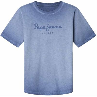 Pepe Jeans pojkars vass t-shirt, blå (Beat Blue), 8 Pepe Jeans pojkars vass t-shirt, blå (Beat Blue), 8