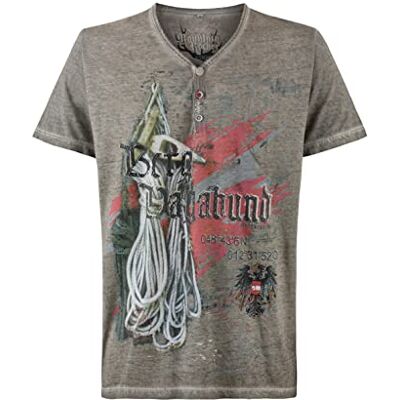 Stockerpoint Herr bergvagabund Austria t-shirt, sten, L Stockerpoint Herr bergvagabund Austria t-shirt, sten, L