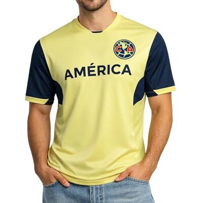 Icon Sports Icon sport unisex klubb Amerika tröja kortärmad polyshirt gUL M Icon Sports Icon sport unisex klubb Amerika tröja kortärmad polyshirt gUL M
