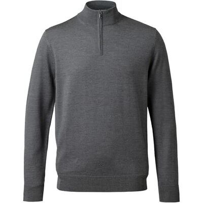 Charles Tyrwhitt Grey pure merino zip neck jumper Charles Tyrwhitt Grey pure merino zip neck jumper