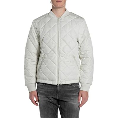 Replay Nylonjacka för män, regular fit, 411 SNOW vit, S Replay Nylonjacka för män, regular fit, 411 SNOW vit, S