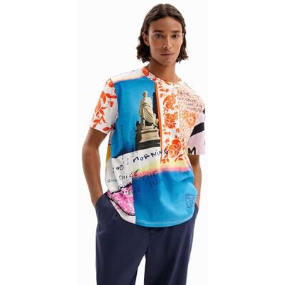 Desigual Ts_Lucas T-shirt för män, Materialfinish, M Desigual Ts_Lucas T-shirt för män, Materialfinish, M