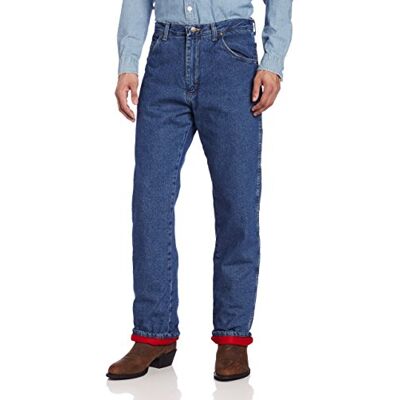 Wrangler Herr stora och långa robusta kläder Woodland Thermal Jean, Stengods denim, 46W x 34L Wrangler Herr stora och långa robusta kläder Woodland Thermal Jean, Stengods denim, 46W x 34L