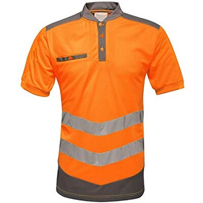 Regatta Taktiska trådar professionell taktisk Hi-Vis snabbtorkande polo, S, Orange/Grey, 1 Regatta Taktiska trådar professionell taktisk Hi-Vis snabbtorkande polo, S, Orange/Grey, 1