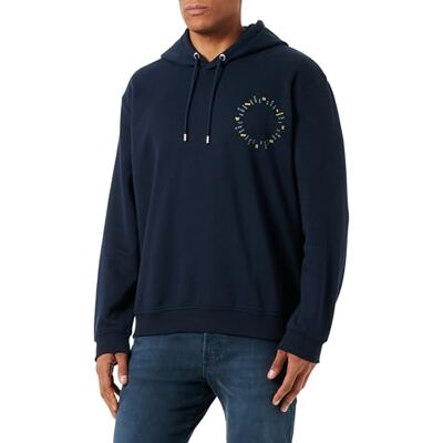 s.Oliver Sales GmbH & Co. KG/ Sweatshirt för män, långärmad med huva, långärmad tröja med huva, blå, L s.Oliver Sales GmbH & Co. KG/ Sweatshirt för män, långärmad med huva, långärmad tröja med huva, blå, L