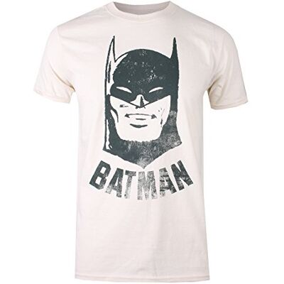 DC Comics Batman vintage t-shirt för män, Naturlig vit, S DC Comics Batman vintage t-shirt för män, Naturlig vit, S