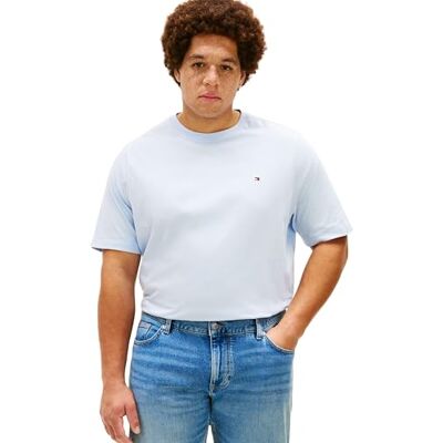 Tommy Hilfiger herr Bt-Ess Seasonal Reg Solid Tee-B MW0MW41233 S/S t-shirt, blå, 5XL Tommy Hilfiger herr Bt-Ess Seasonal Reg Solid Tee-B MW0MW41233 S/S t-shirt, blå, 5XL