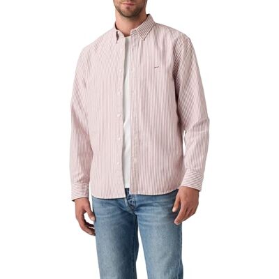 Levi's Herr autentisk Button Down skjorta, waylon stripe ruset, S Levi's Herr autentisk Button Down skjorta, waylon stripe ruset, S