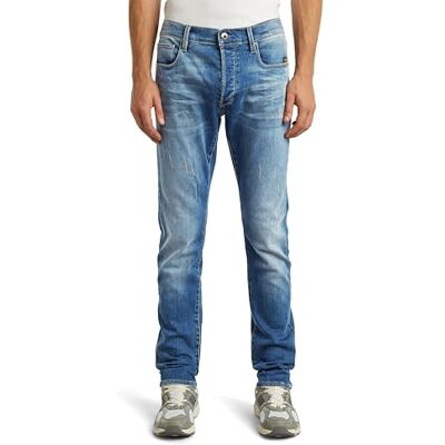 G-STAR RAW G-STAR 3301 smala jeans, Flerfärgad (Lt Vintage Aged 51001-8968-4974), 36W / 30L G-STAR RAW G-STAR 3301 smala jeans, Flerfärgad (Lt Vintage Aged 51001-8968-4974), 36W / 30L