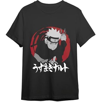 Comic Studio Naruto Shippuden T-shirt Officiell licensierad artikel, Naruto Uzumaki V5 unisex svart L, svart, L Comic Studio Naruto Shippuden T-shirt Officiell licensierad artikel, Naruto Uzumaki V5 unisex svart L, svart, L