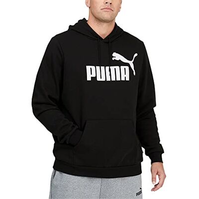 PUMA mens Essentials Big Logo Fleece Hoodie Big & Tall Hooded Sweatshirt, Cotton Black, 3XLarge US PUMA mens Essentials Big Logo Fleece Hoodie Big & Tall Hooded Sweatshirt, Cotton Black, 3XLarge US