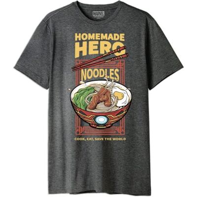 Marvel T-shirt herr, Melange grå, 3XL Marvel T-shirt herr, Melange grå, 3XL