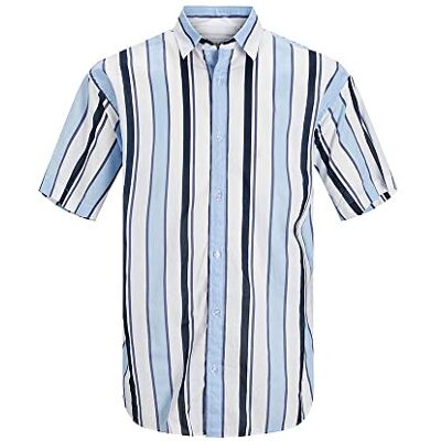 JACK & JONES Joraloha randig skjorta Ss skjorta, Kashmirblå/ränder:/avslappnad, M JACK & JONES Joraloha randig skjorta Ss skjorta, Kashmirblå/ränder:/avslappnad, M