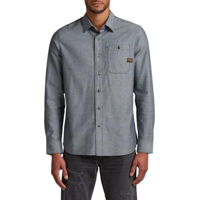 G-STAR RAW Bristum 2.0 Slim Shirt, Flerfärgad (Salute/Milk D23553-e071-d851), XXL G-STAR RAW Bristum 2.0 Slim Shirt, Flerfärgad (Salute/Milk D23553-e071-d851), XXL