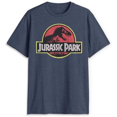 Jurassic Park herr t-shirt med klassisk filmlogotyp., 3XL Jurassic Park herr t-shirt med klassisk filmlogotyp., 3XL