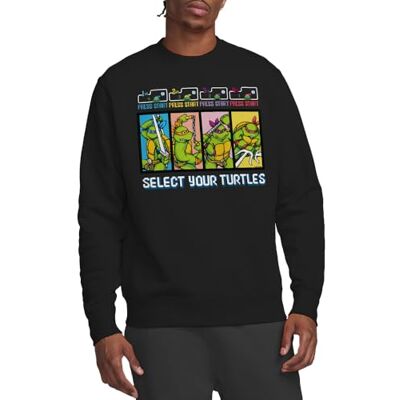 Mutant Tmnt Select Your Turtles Crew sweatshirt, svart, X-Large, Svart, XL Mutant Tmnt Select Your Turtles Crew sweatshirt, svart, X-Large, Svart, XL