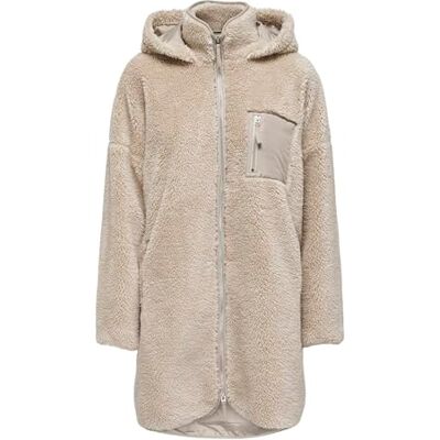 ONLY Onlsascha Life Sherpajacka Noos Otw, Kubansk sand, S-M ONLY Onlsascha Life Sherpajacka Noos Otw, Kubansk sand, S-M