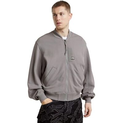 G-STAR RAW GA-1 gr lös bombertröja, Grå (Sharkskin D25107-d395-g677), L G-STAR RAW GA-1 gr lös bombertröja, Grå (Sharkskin D25107-d395-g677), L
